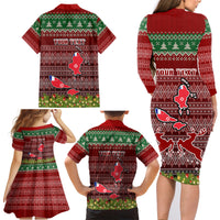 personalised-wallis-and-futuna-christmas-family-matching-long-sleeve-bodycon-dress-and-hawaiian-shirt-coat-of-arms-and-map-beautiful-merry-xmas-snowflake