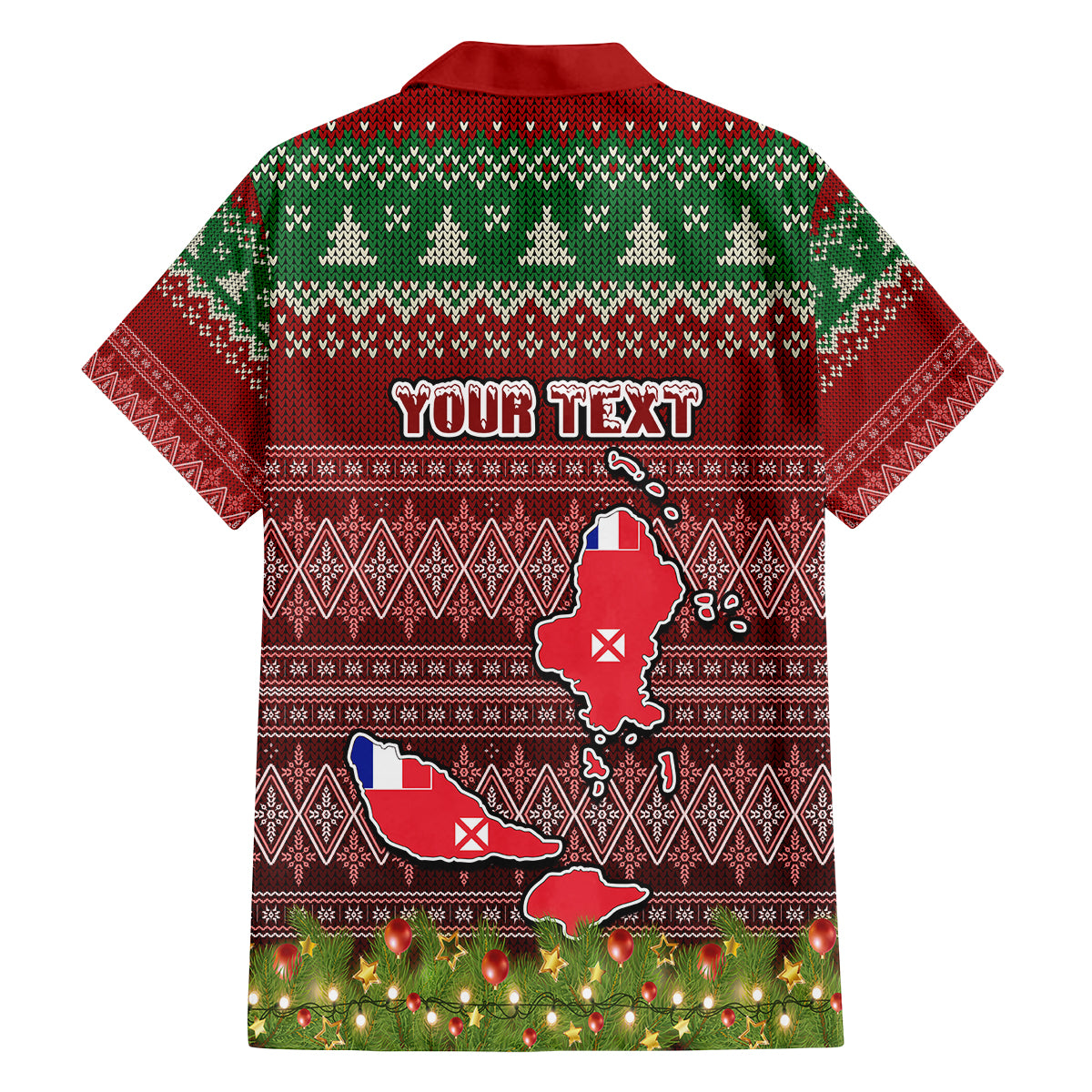 Personalised Wallis and Futuna Christmas Family Matching Tank Maxi Dress and Hawaiian Shirt Coat of Arms and Map Beautiful Merry Xmas Snowflake LT03 - Polynesian Pride