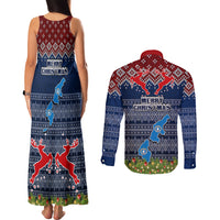 northern-mariana-islands-christmas-couples-matching-tank-maxi-dress-and-long-sleeve-button-shirts-coat-of-arms-and-map-beautiful-merry-xmas-snowflake