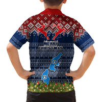 northern-mariana-islands-christmas-family-matching-off-shoulder-short-dress-and-hawaiian-shirt-coat-of-arms-and-map-beautiful-merry-xmas-snowflake
