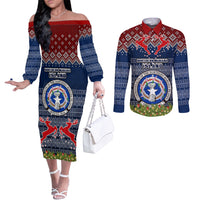 personalised-northern-mariana-islands-christmas-couples-matching-off-the-shoulder-long-sleeve-dress-and-long-sleeve-button-shirts-coat-of-arms-and-map-beautiful-merry-xmas-snowflake