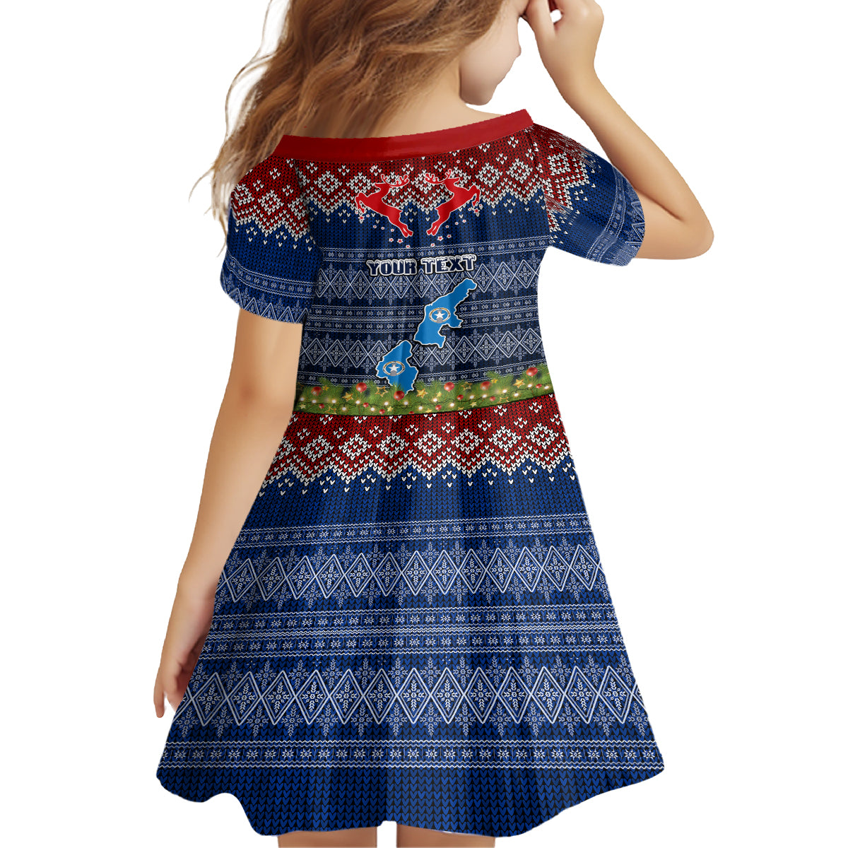 Personalised Northern Mariana Islands Christmas Family Matching Summer Maxi Dress and Hawaiian Shirt Coat of Arms and Map Beautiful Merry Xmas Snowflake LT03 - Polynesian Pride