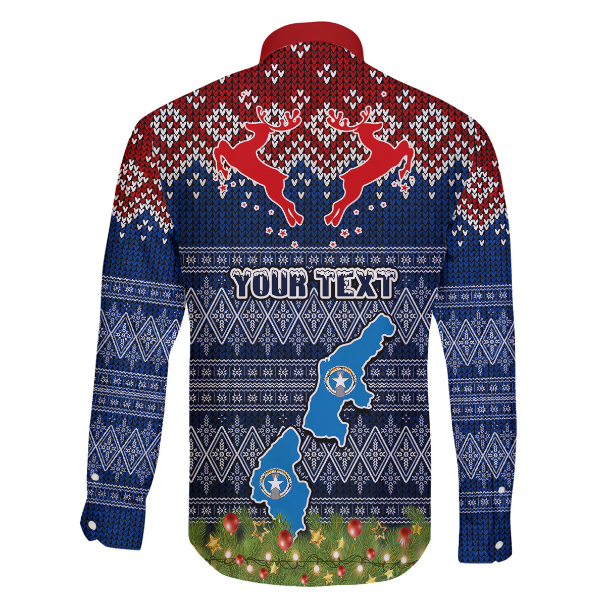 Personalised Northern Mariana Islands Christmas Family Matching Summer Maxi Dress and Hawaiian Shirt Coat of Arms and Map Beautiful Merry Xmas Snowflake LT03 - Polynesian Pride