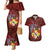 Tonga Humpback Whale Couples Matching Mermaid Dress and Hawaiian Shirt National Seal with Hibiscus and Polynesian Tattoo