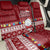 Palau Christmas Back Car Seat Cover Snowman and Palau Coat of Arms Maori Tribal Xmas Style
