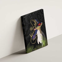 New Zealand Hoiho Canvas Wall Art Maori Art Tattoo and Silver Fern