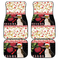 New Zealand Merry Christmas Car Mats Hoiho Xmas - Haka Dance and Pohutukawa