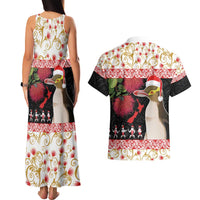 New Zealand Merry Christmas Couples Matching Tank Maxi Dress and Hawaiian Shirt Hoiho Xmas - Haka Dance and Pohutukawa