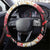 New Zealand Merry Christmas Steering Wheel Cover Hoiho Xmas - Haka Dance and Pohutukawa