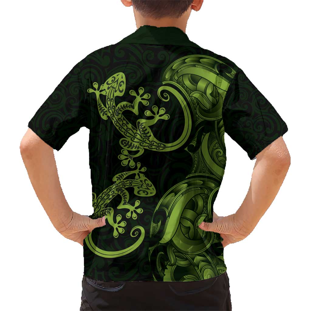 New Zealand Gecko Maori Art Tattoo Hawaiian Shirt LT03 - Polynesian Pride