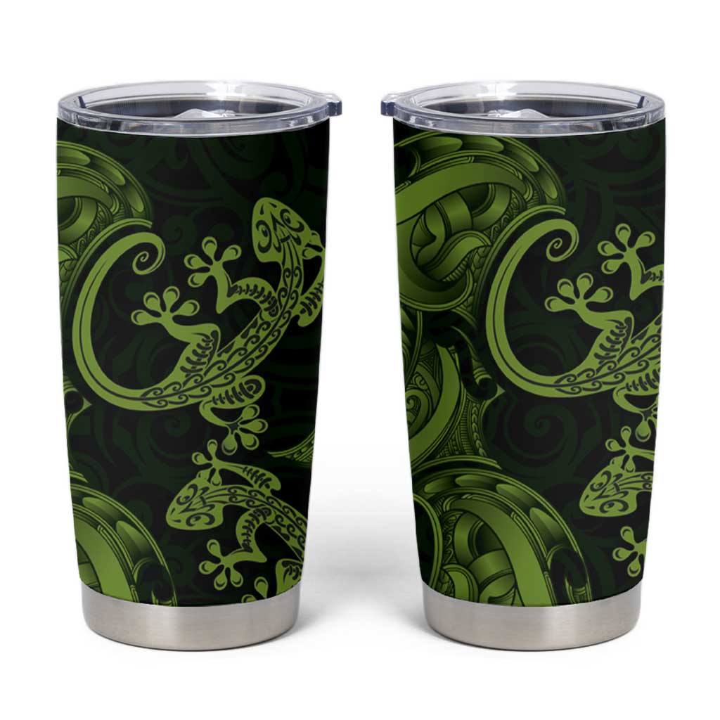 New Zealand Gecko Maori Art Tattoo Tumbler Cup