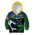 Custom Solomon Islands Rugby Kid Hoodie Arty Shark and Crocodile Solomon Islands National Emblems