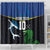 Custom Solomon Islands Rugby Shower Curtain Arty Shark and Crocodile Solomon Islands National Emblems