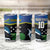 Custom Solomon Islands Rugby Tumbler Cup Arty Shark and Crocodile Solomon Islands National Emblems