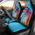 Honolulu Anniversary 52nd Running Car Seat Cover Marathon Competition Kakau Pattern Blue Color