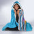 Honolulu Anniversary 52nd Running Hooded Blanket Marathon Competition Kakau Pattern Blue Color