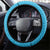 Honolulu Anniversary 52nd Running Steering Wheel Cover Marathon Competition Kakau Pattern Blue Color