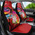 Honolulu Anniversary 52nd Running Car Seat Cover Marathon Competition Kakau Pattern Red Color