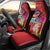 Honolulu Anniversary 52nd Running Car Seat Cover Marathon Competition Kakau Pattern Red Color