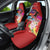 Honolulu Anniversary 52nd Running Car Seat Cover Marathon Competition Kakau Pattern Red Color