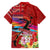 Honolulu Anniversary 52nd Running Hawaiian Shirt Marathon Competition Kakau Pattern Red Color