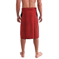 Honolulu Anniversary 52nd Running Lavalava Marathon Competition Kakau Pattern Red Color