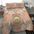 Hawaii Tropical Flowers with Kakau Tribal Bedding Set Peach Fuzz Color LT03 - Polynesian Pride