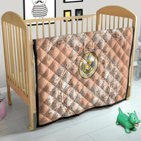 Hawaii Tropical Flowers with Kakau Tribal Quilt Peach Fuzz Color LT03 - Polynesian Pride