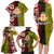 Tonga Kolisi Tonga Family Matching Long Sleeve Bodycon Dress and Hawaiian Shirt Ngatu and Geometric Pattern LT03 - Polynesian Pride