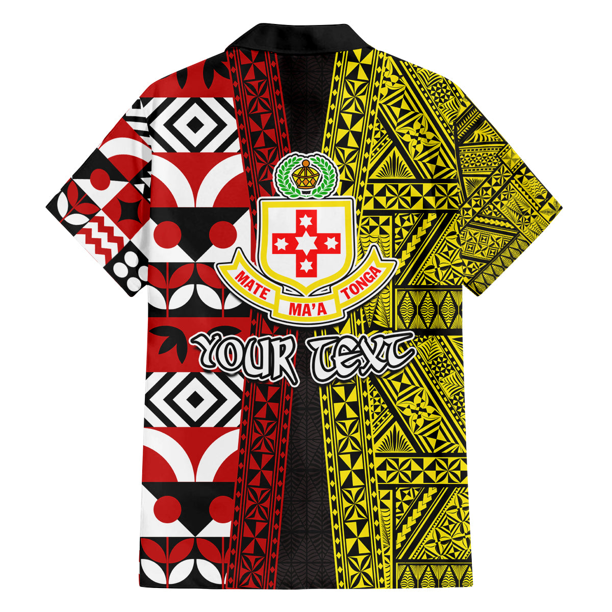 Tonga Kolisi Tonga Family Matching Long Sleeve Bodycon Dress and Hawaiian Shirt Ngatu and Geometric Pattern LT03 - Polynesian Pride