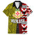 Tonga Kolisi Tonga Family Matching Summer Maxi Dress and Hawaiian Shirt Ngatu and Geometric Pattern LT03 Dad's Shirt - Short Sleeve Red - Polynesian Pride