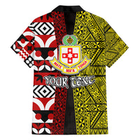 Tonga Kolisi Tonga Family Matching Summer Maxi Dress and Hawaiian Shirt Ngatu and Geometric Pattern LT03 - Polynesian Pride