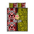 Tonga Kolisi Tonga Quilt Bed Set Ngatu and Geometric Pattern LT03 Red - Polynesian Pride