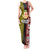 Tonga Kolisi Tonga Tank Maxi Dress Ngatu and Geometric Pattern LT03 Women Red - Polynesian Pride