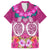 Polynesian Valentine Day Hawaiian Shirt Love Couple Turtle Maori Hibiscus Pink LT03 Pink - Polynesian Pride