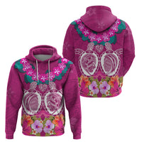 Polynesian Valentine Day Zip Hoodie Love Couple Turtle Maori Hibiscus Pink LT03 - Polynesian Pride