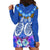 Polynesian Valentine Day Hoodie Dress Love Couple Turtle Maori Hibiscus Blue LT03 - Polynesian Pride