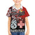 Personalised Aotearoa and Tonga Together Family Matching Off The Shoulder Long Sleeve Dress and Hawaiian Shirt Manaia and Tongan Tribal Cross - Taniko and Ngatu Art Tattoo