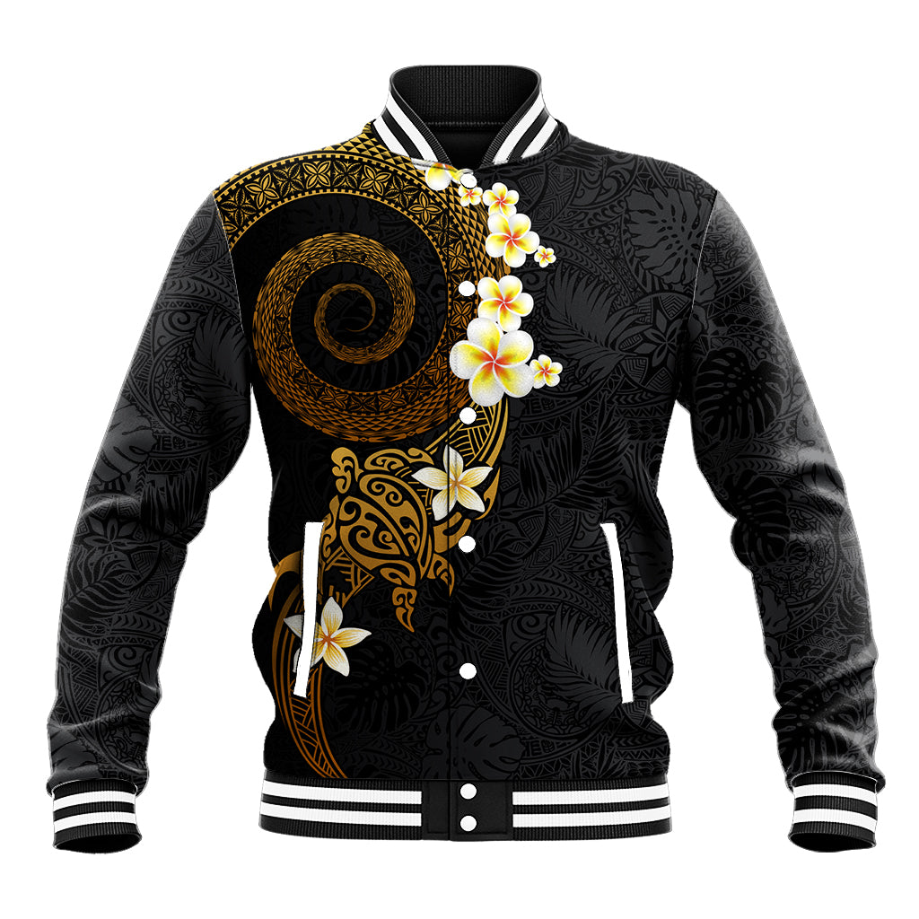 Polynesian Spiral Tribal Tattoo Baseball Jacket Golden Color LT03 Unisex Yellow - Polynesian Pride