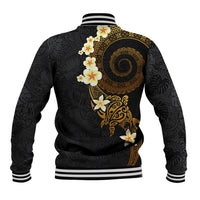 Polynesian Spiral Tribal Tattoo Baseball Jacket Golden Color LT03 - Polynesian Pride
