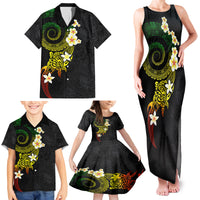 Polynesian Spiral Tribal Tattoo Family Matching Tank Maxi Dress and Hawaiian Shirt Reggae Color LT03 - Polynesian Pride