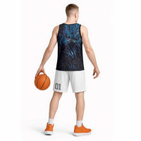 New Zealand New Year-Matariki Basketball Jersey Aotearoa Maori Tattoo Galaxy Sky LT03 - Polynesian Pride