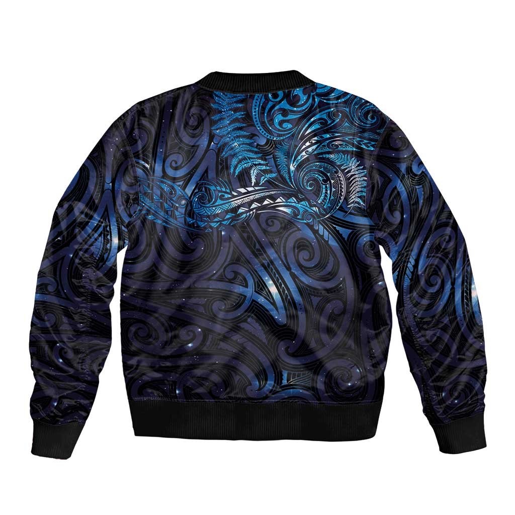 New Zealand New Year-Matariki Bomber Jacket Aotearoa Maori Tattoo Galaxy Sky LT03 - Polynesian Pride