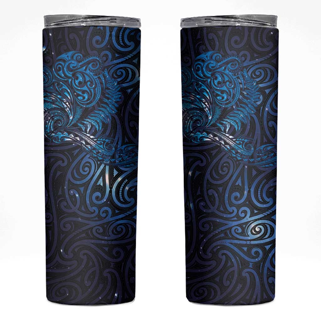 New Zealand New Year-Matariki Skinny Tumbler Aotearoa Maori Tattoo Galaxy Sky