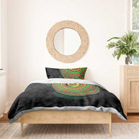 Vanuatu Tribal Tattoo with Namele Leaves Bedding Set LT03 - Polynesian Pride