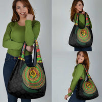 Vanuatu Tribal Tattoo with Namele Leaves Grocery Bag LT03 - Polynesian Pride