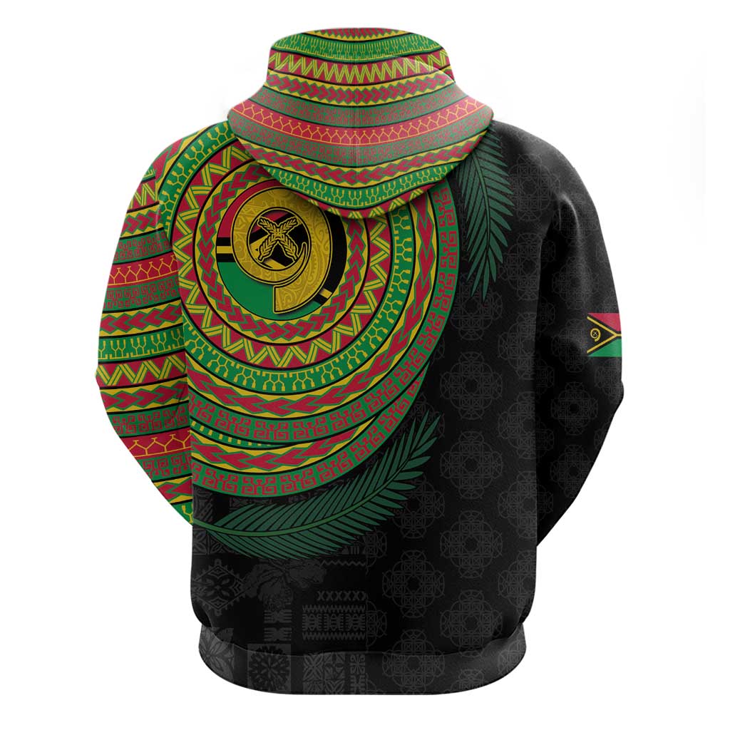 Vanuatu Tribal Tattoo with Namele Leaves Hoodie LT03 - Polynesian Pride