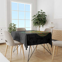 Vanuatu Tribal Tattoo with Namele Leaves Tablecloth LT03 - Polynesian Pride