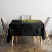 Vanuatu Tribal Tattoo with Namele Leaves Tablecloth LT03 - Polynesian Pride