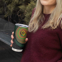 Vanuatu Tribal Tattoo with Namele Leaves Tumbler Cup LT03 - Polynesian Pride